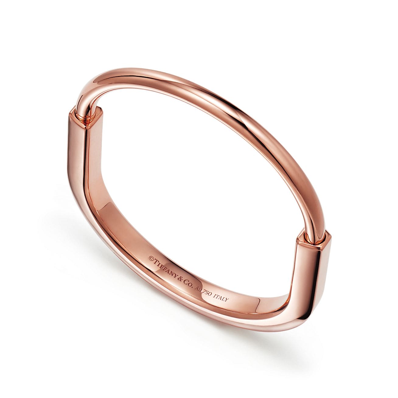 18K Tiffany Lock Bangle Bracelet