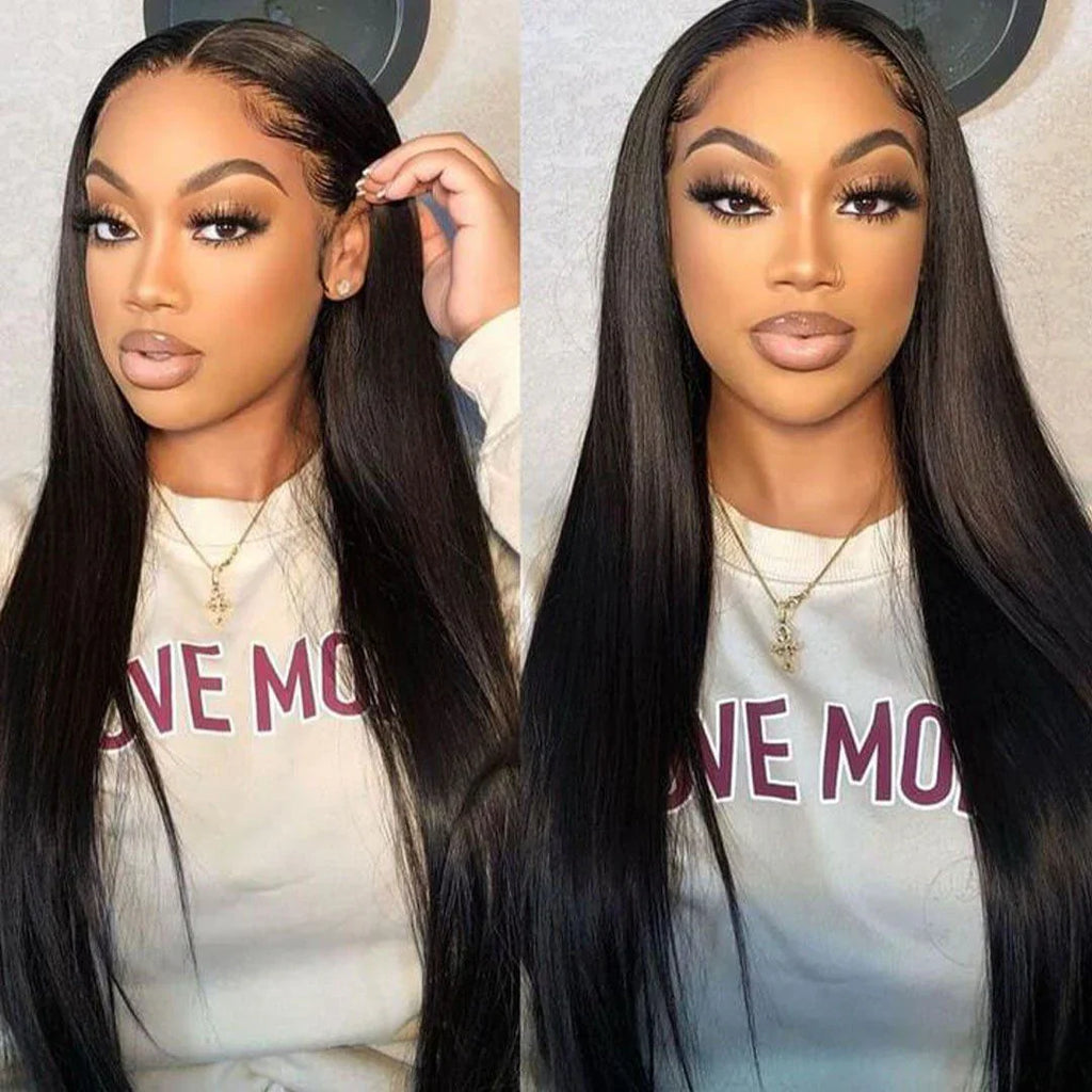 VIPbeauty 13x6 Full Lace Frontal Wigs Human Hair Straight Hair 13x4 HD Lace Wigs 180%