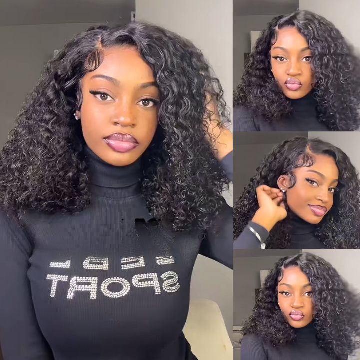 VIPbeauty 13x6 Lace Front Wigs Human Hair Curly Wigs Transparent Lace Frontal Wigs for Women Pre Plucked