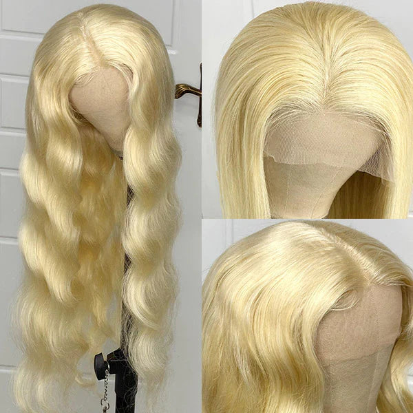 VIPbeauty 613 Blonde 13x4 Lace Front Wigs Body Wave Human Hair Lace Wig 180%