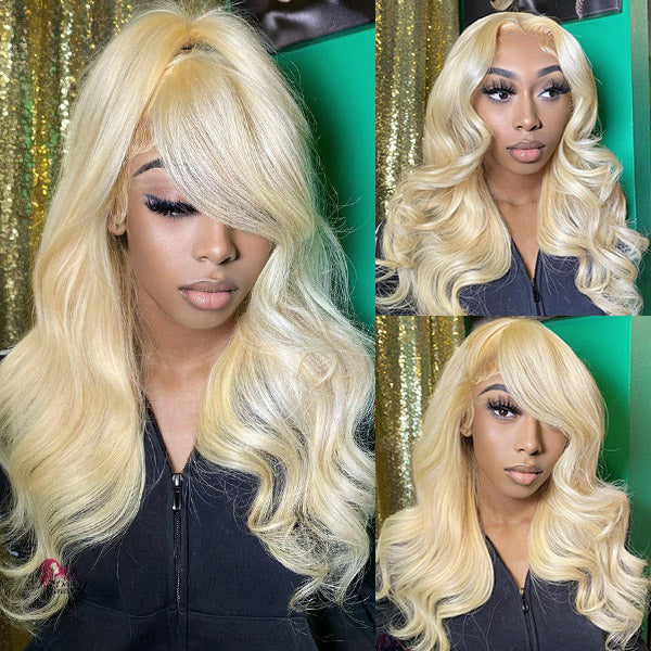 VIPbeauty 613 Blonde Body Wave Human Hair Wigs Pre-Plucked 13x6 Lace Front Wigs