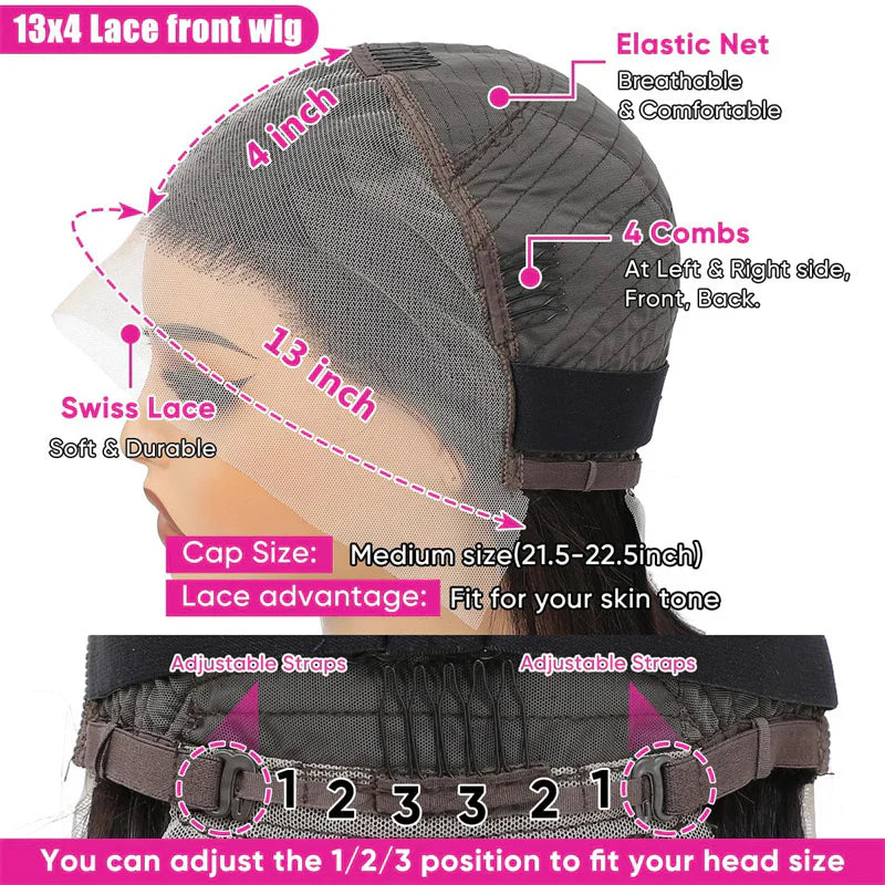 VIPbeauty #P4/27 Highlight 13x4 Lace Front Wigs Body Wave Human Hair 5x5 Glueless Wigs