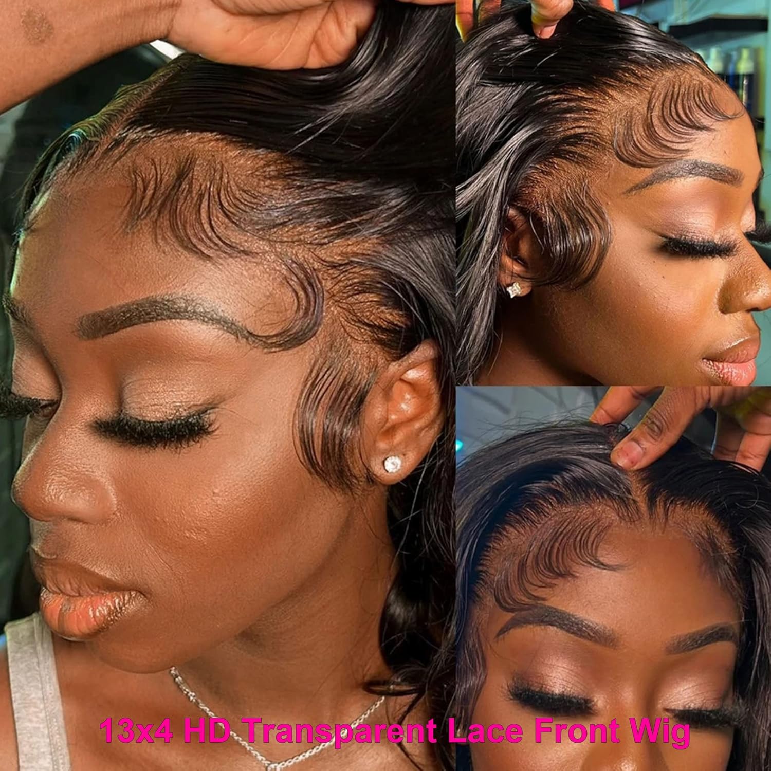 VIPBeauty 13x6 HD Full Lace Frontal Wig Body Wave 13x4 Invisible HD Lace Human Hair Wigs
