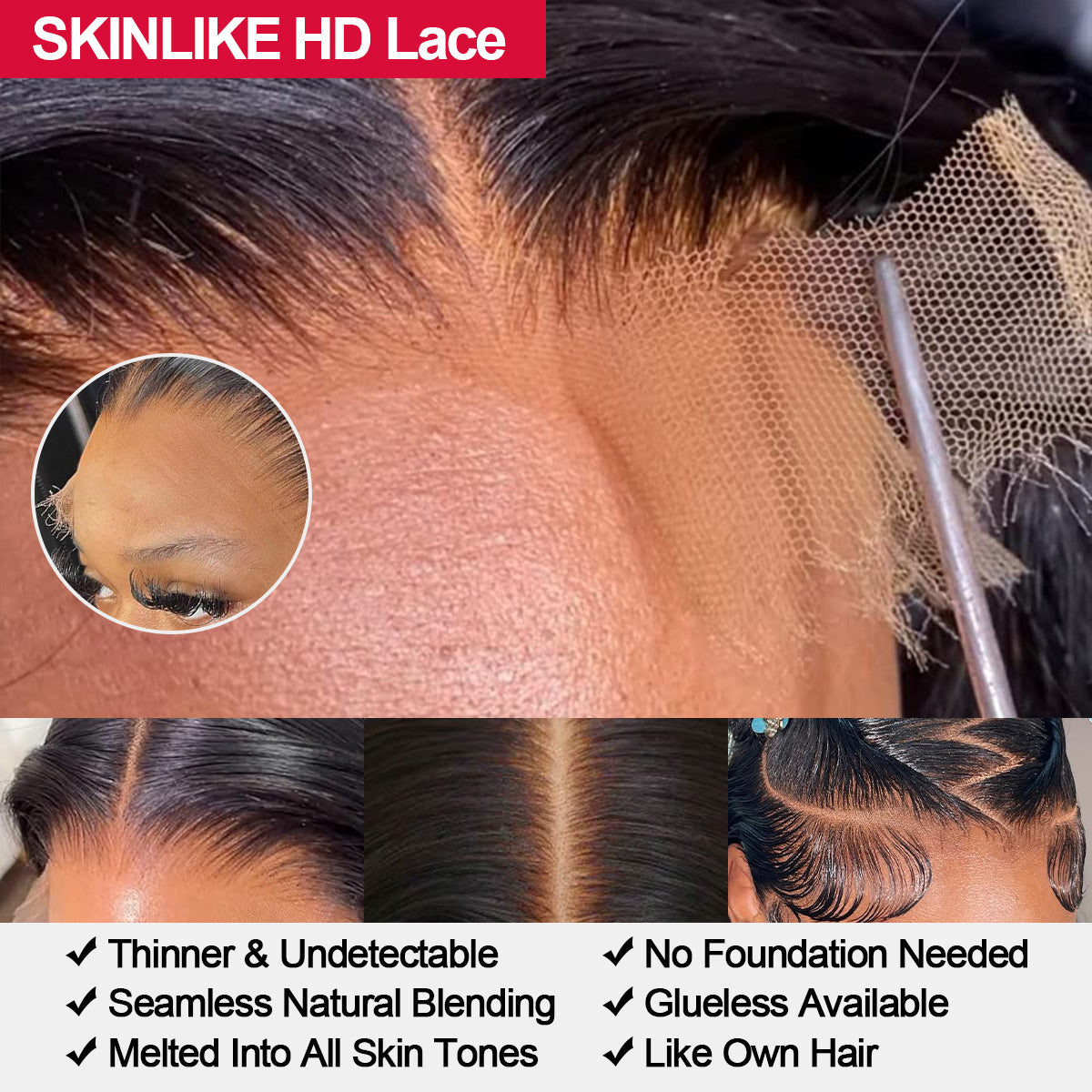 VIPbeauty Kinky Curly Human Hair Wig Fluffy Texture 13x4 HD Lace Front Wigs 180%