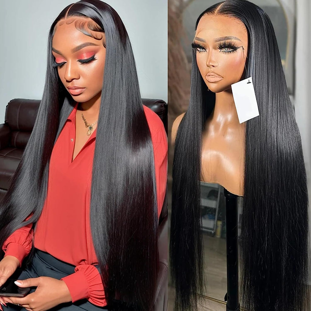 VIPbeauty 13x6 Full Lace Frontal Wigs Human Hair Straight Hair 13x4 HD Lace Wigs 180%