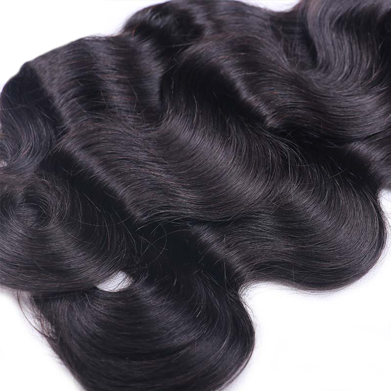 VIPbeauty Body Wave Wave Bundles With 13x6 Lace Frontal Human Hair Extensions
