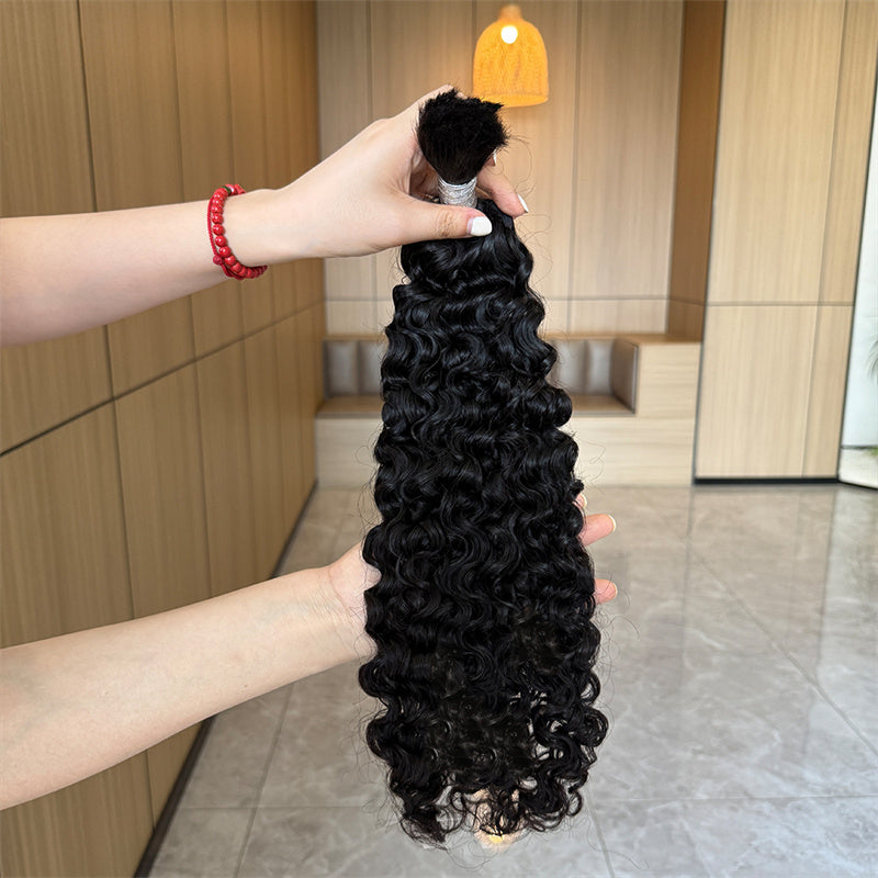 VIPbeauty Bora Bora Braids Burmese Curly Bulk 100% Human Hair For Braiding