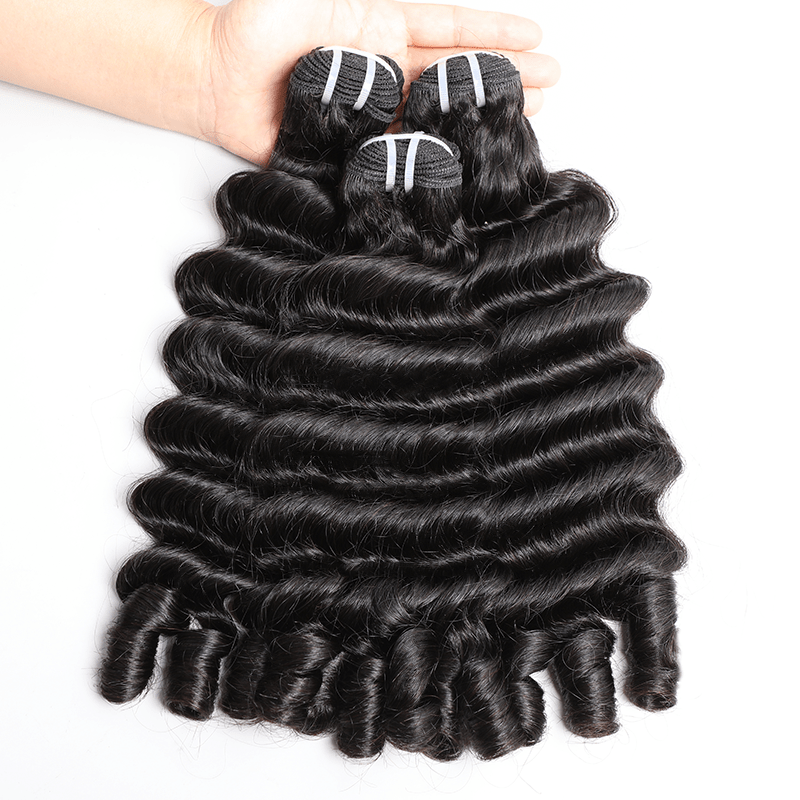 VIPbeauty Ocean Spiral Hair Loose Deep Curl Human Hair Extensions