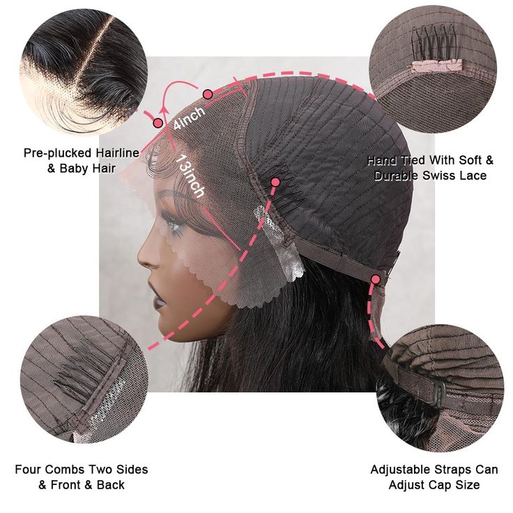 VIPbeauty Short BOB Wig Straight Human Hair 13x4 Transparent Lace Front Bob Wig