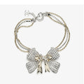 18K  Chanel 25K Bow Tie Choker Necklace