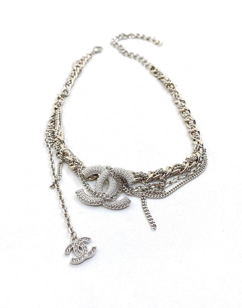18K  Chanel Chain Diamond Necklace