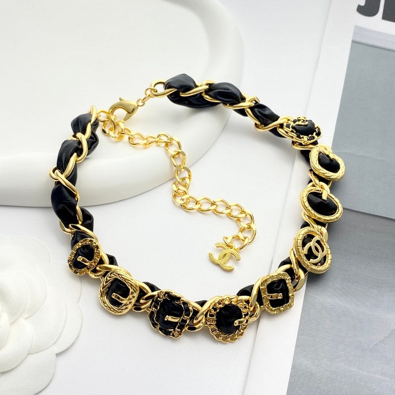 18K  Chanel 2024 Leather Necklace