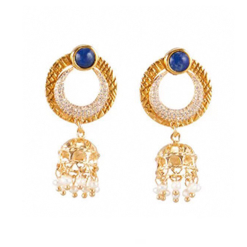 18K BVLGARI Circle Diamonds Earrings