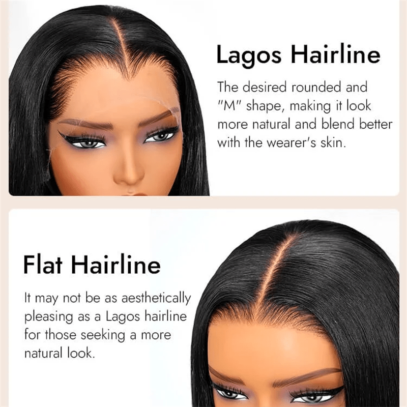VIPbeauty Lagos Hairline Water Wave HD Transparent Lace Frontal Wigs Human Hair