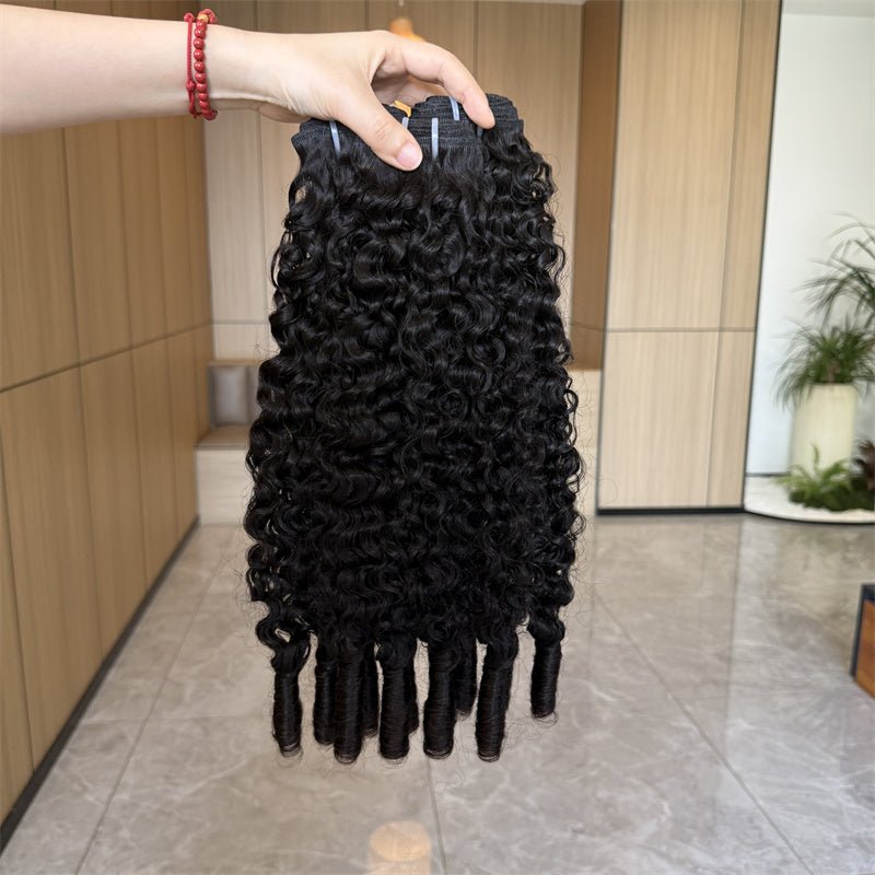 VIPbeauty Burmese Curly Hair 3 Bundles With 5x5 Lace Closure Brazilian Human Hair