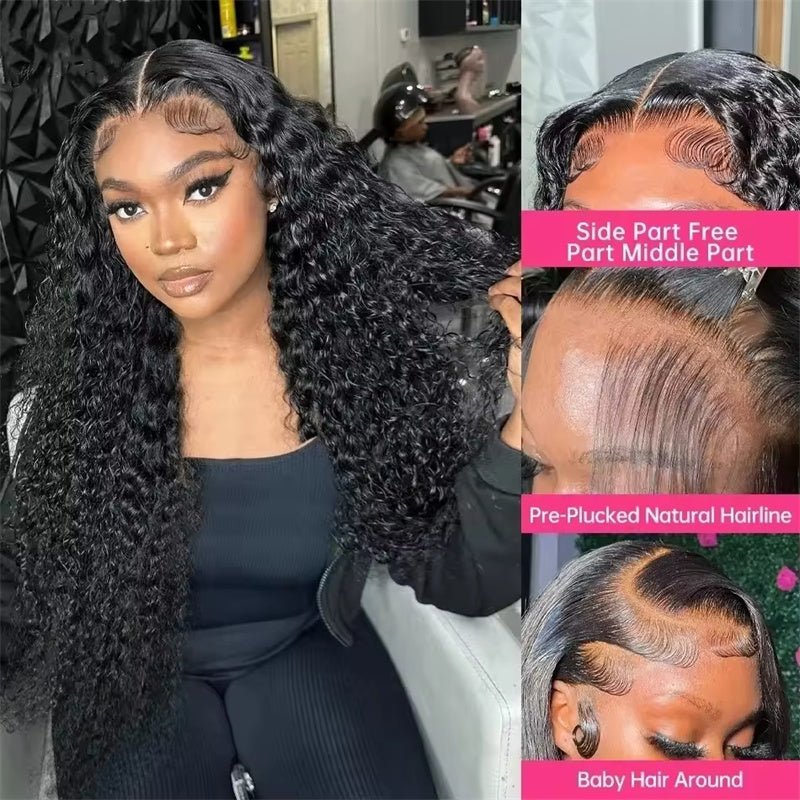 VIPbeauty HD Lace Front Wigs Burmese Curly 13x4 13x6 Human Hair Wigs