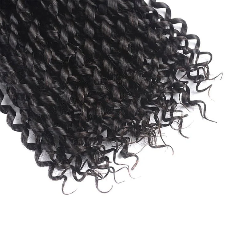 VIPbeauty Pixie Curly Human Hair Bundles Brazilian Virgin Hair Extensions
