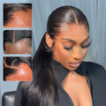VIPbeauty Lagos M-Shaped Hairline Straight Hair Lace Frontal Wigs Human Hair