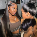 VIPbeauty 360 Full Lace Silky Straight Wigs With Invisi Drawstring Human Hair Wigs