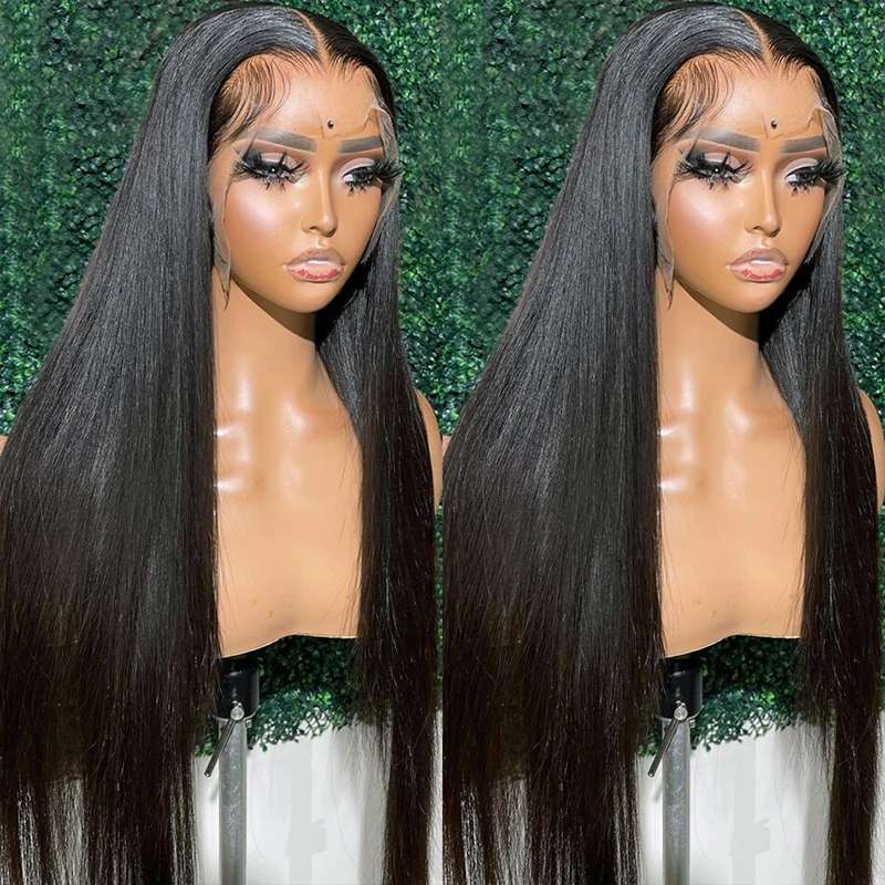VIPbeauty Straight Lace Front Wigs 13x4 Transparent Human Hair Wig for Black Women