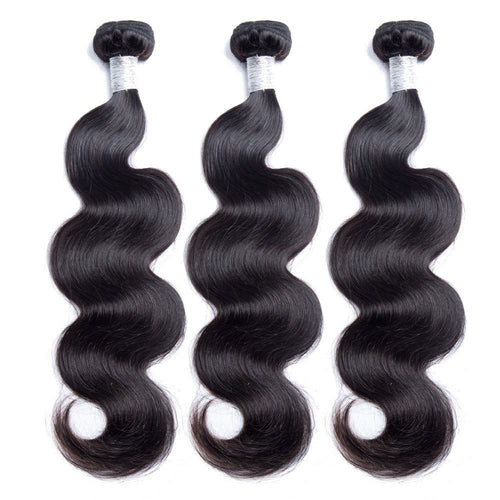 100% Raw Indian Virgin Human Hair Body Wave 3 Bundles Human Hair Extensions