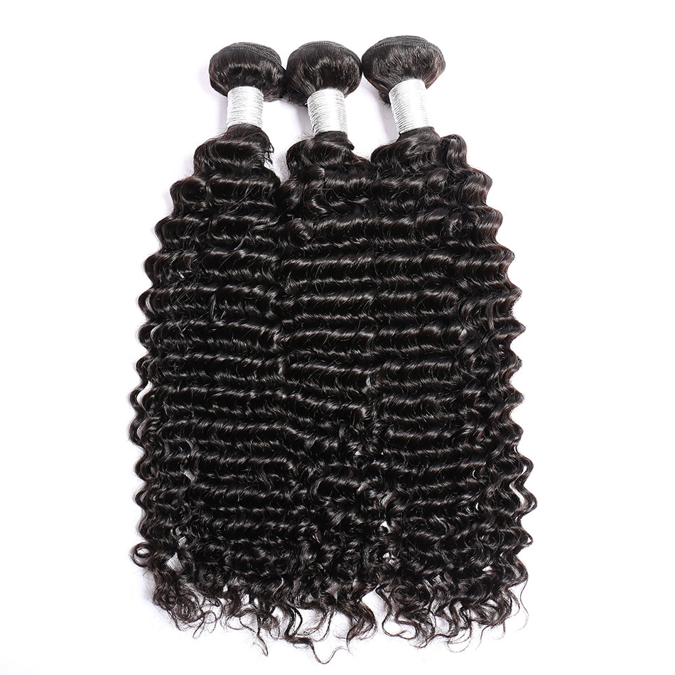 3 Bundles Malaysian Hair Curly Weave Human Hair Extensions