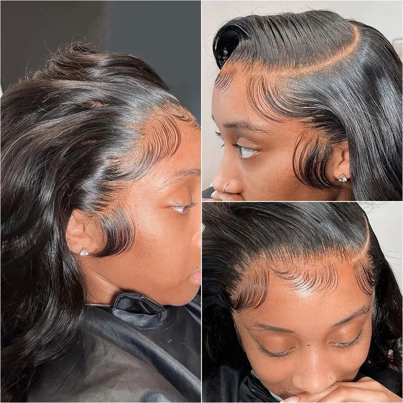 [Outlet Deal]Vip Beauty Natural Black Straight Hair Wig 13x6 Lace Frontal Human Hair Wigs 180% Density