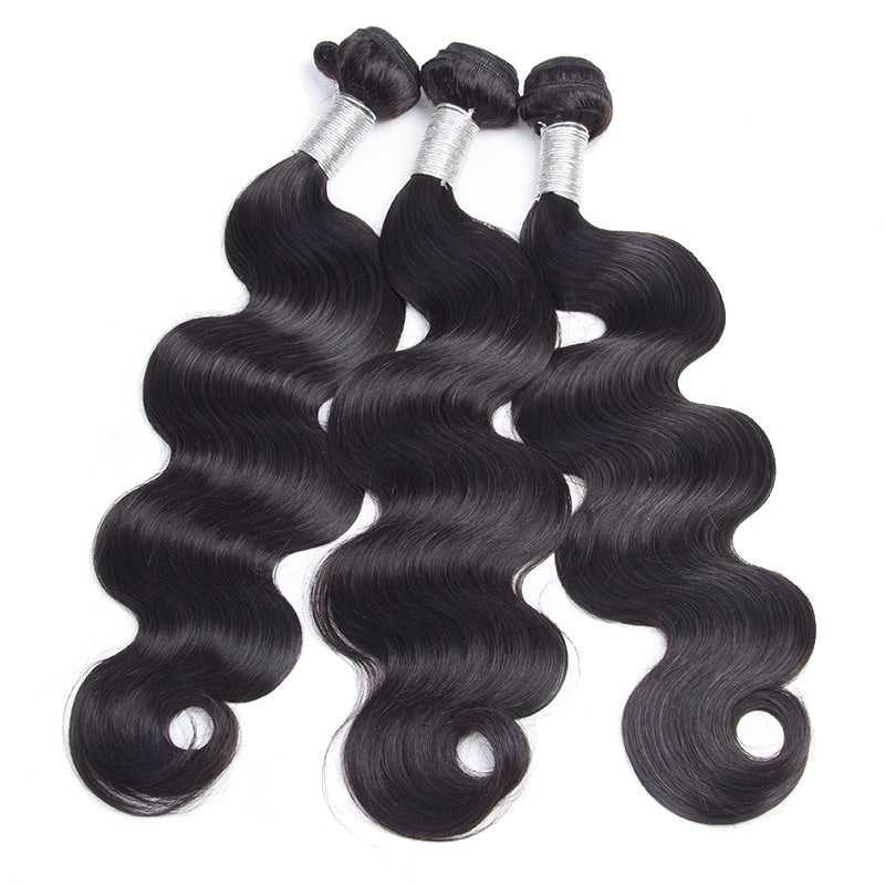 100% Raw Indian Virgin Human Hair Body Wave 3 Bundles Human Hair Extensions