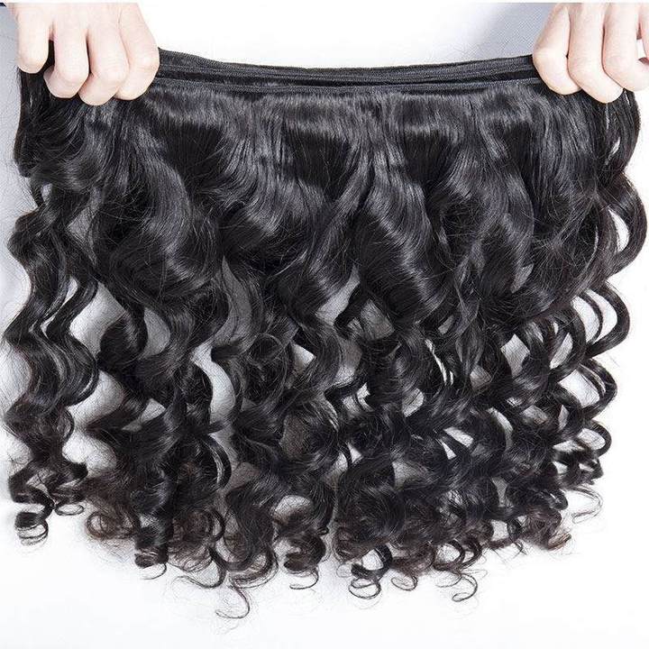 Peruvian Loose Wave 3 Bundles Unprocessed Virgin Human Hair Extensions