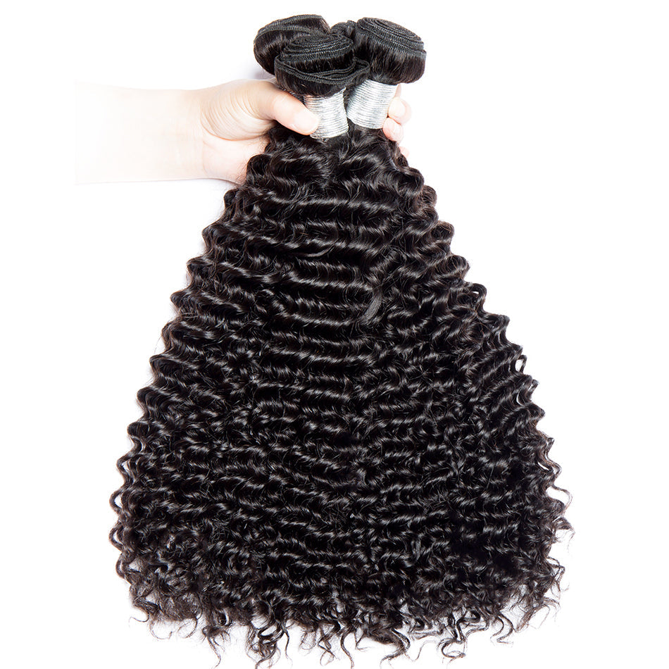 3 Bundles Malaysian Hair Curly Weave Human Hair Extensions