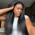 VIPbeauty Kinky Straight Lace Front Wigs 13x4 13x6 Full Lace Human Hair Wigs For Women