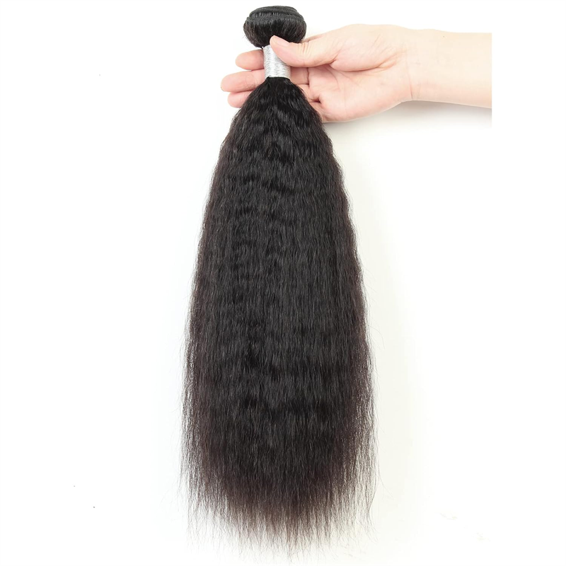VIPbeauty Yaki Straight Virgin Hair Soft Human Hair Extensions 1PC