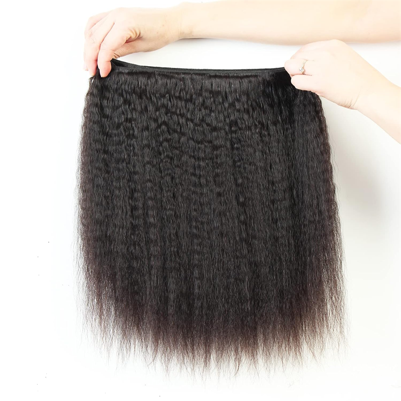 VIPbeauty Yaki Straight Virgin Hair Soft Human Hair Extensions 1PC