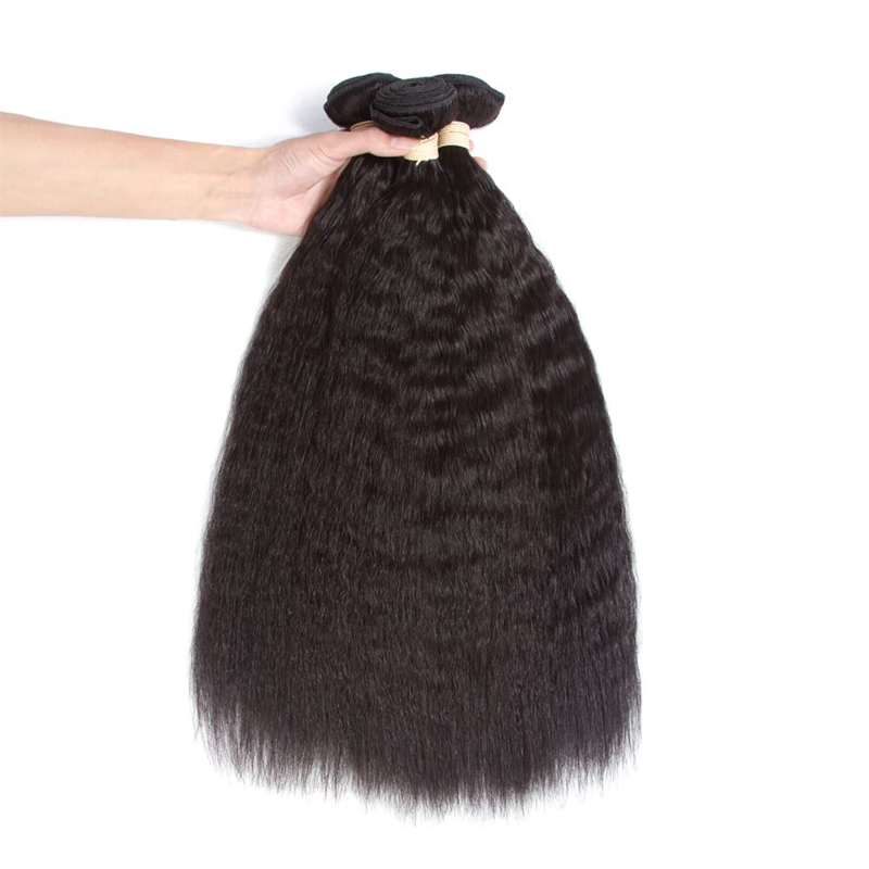 VIPbeauty Yaki Straight Virgin Hair Soft Human Hair Extensions 1PC