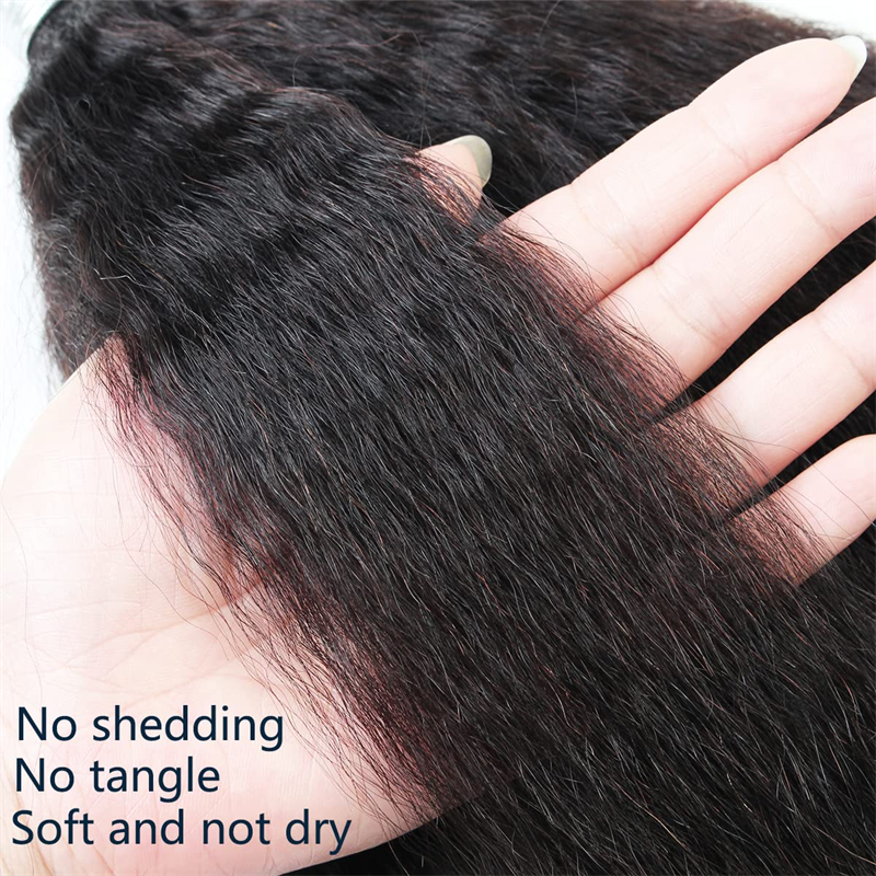 VIPbeauty Yaki Straight Virgin Hair Soft Human Hair Extensions 1PC
